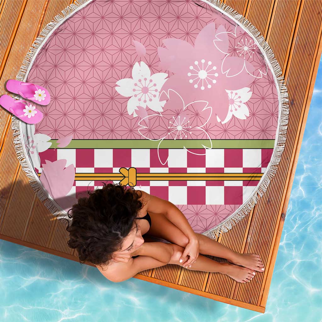 Japanese Asanoha Pattern Beach Blanket Charm Against Evil Spirits - Polynesian Pride