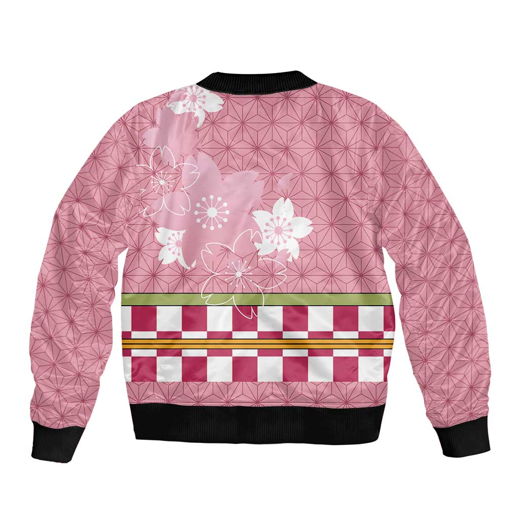 Japanese Asanoha Pattern Bomber Jacket Charm Against Evil Spirits LT9 - Polynesian Pride