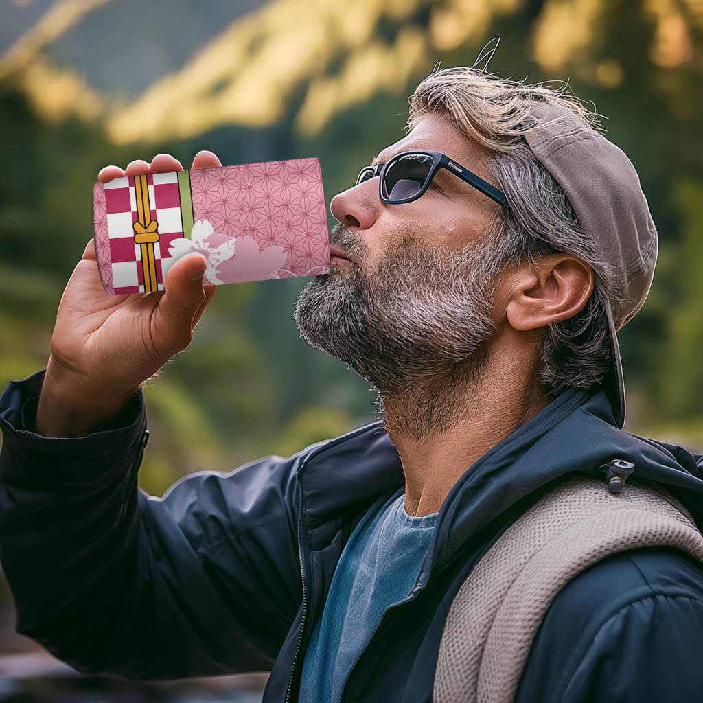 Japanese Asanoha Pattern 4 in 1 Can Cooler Tumbler Charm Against Evil Spirits - Polynesian Pride