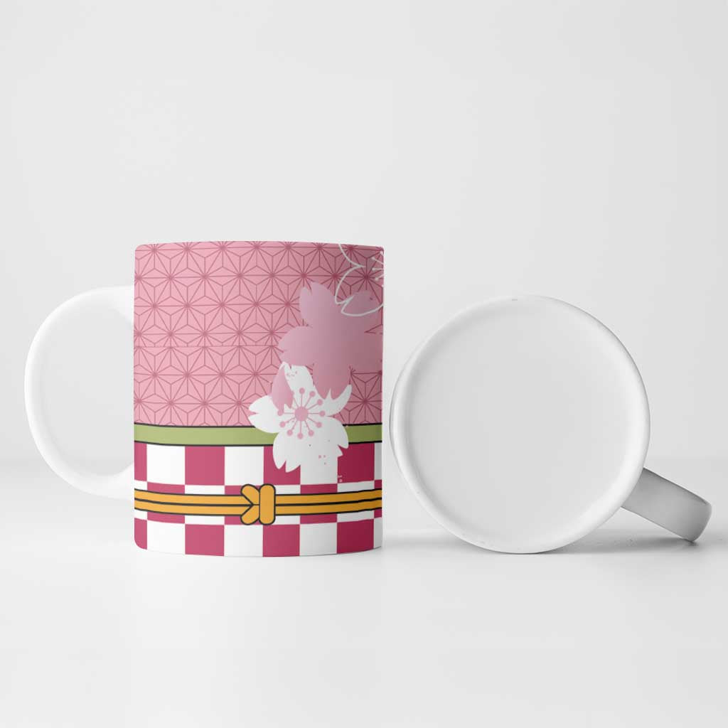 Japanese Asanoha Pattern Ceramic Mug Charm Against Evil Spirits - Polynesian Pride