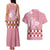 Japanese Asanoha Pattern Couples Matching Tank Maxi Dress and Hawaiian Shirt Charm Against Evil Spirits - Polynesian Pride