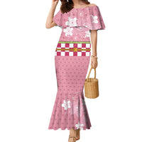 Japanese Asanoha Pattern Family Matching Mermaid Dress and Hawaiian Shirt Charm Against Evil Spirits - Polynesian Pride