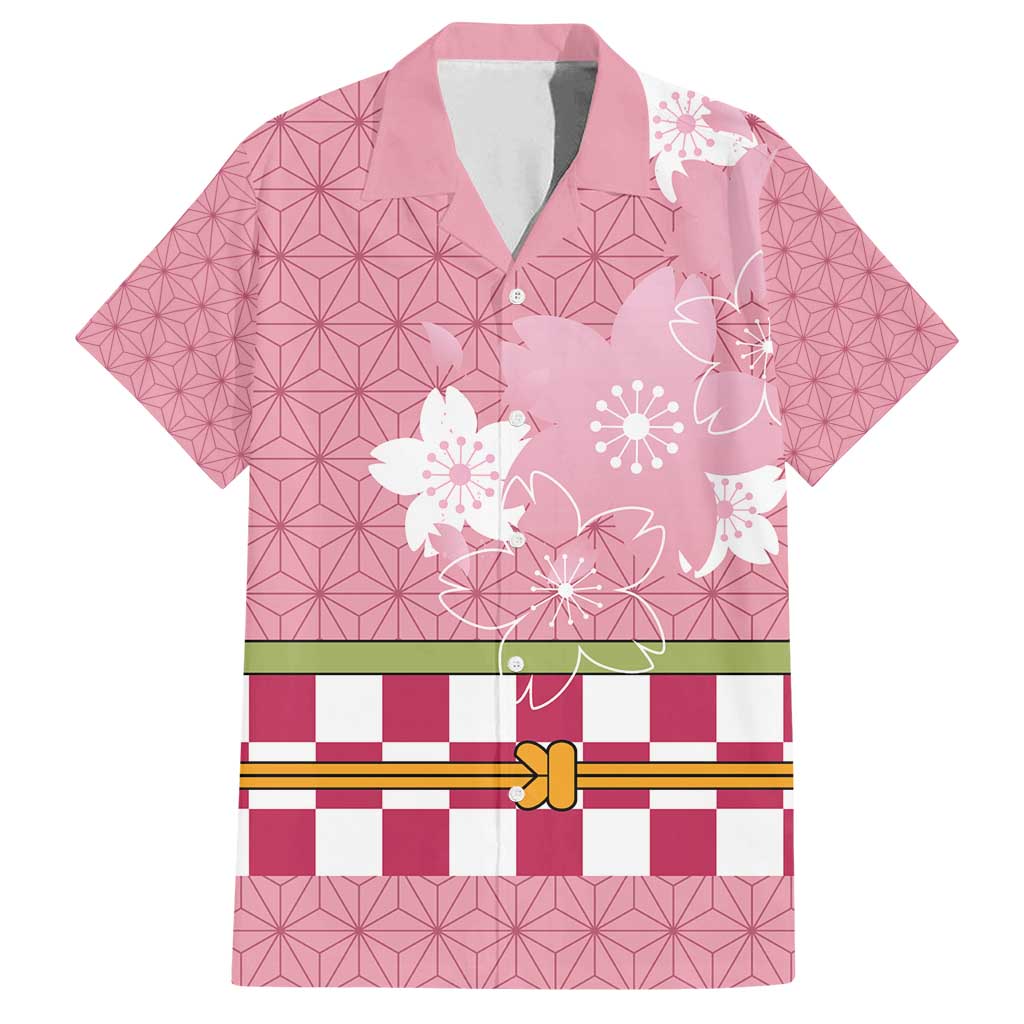 Japanese Asanoha Pattern Family Matching Puletasi and Hawaiian Shirt Charm Against Evil Spirits - Polynesian Pride