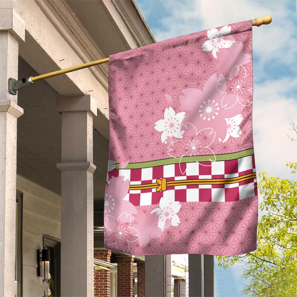 Japanese Asanoha Pattern Garden Flag Charm Against Evil Spirits - Polynesian Pride