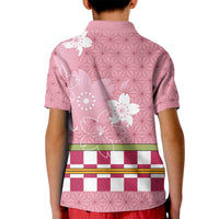 Japanese Asanoha Pattern Kid Polo Shirt Charm Against Evil Spirits - Polynesian Pride
