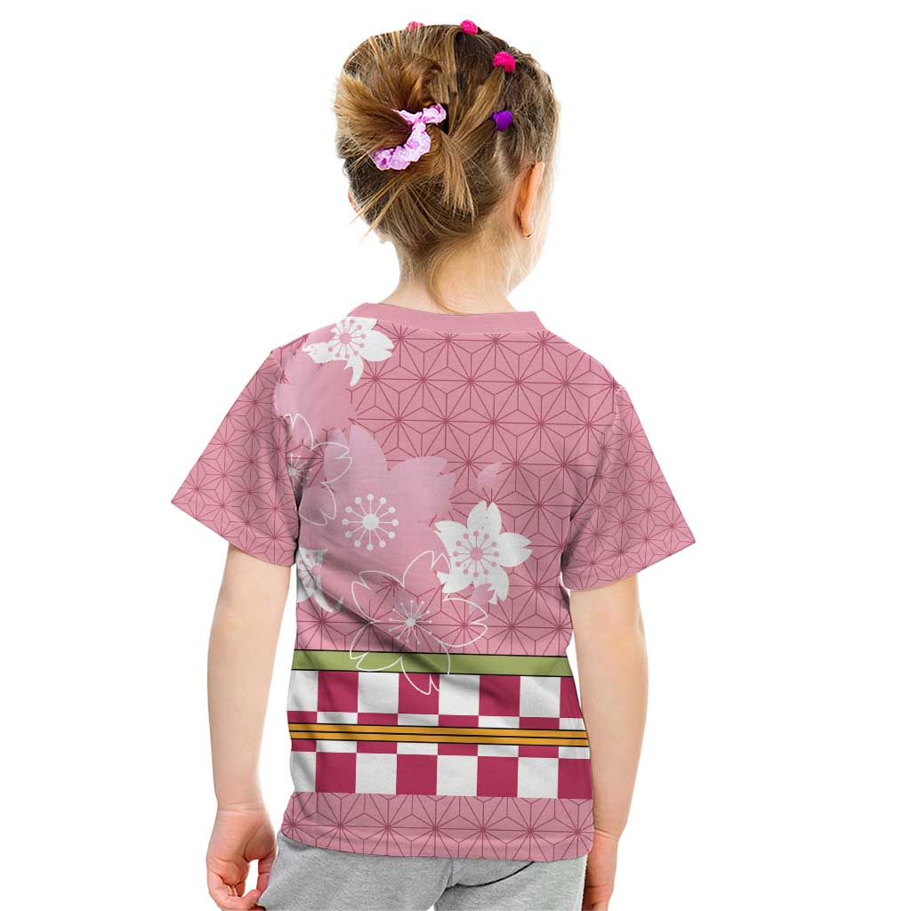 Japanese Asanoha Pattern Kid T Shirt Charm Against Evil Spirits - Polynesian Pride