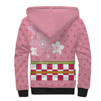 Japanese Asanoha Pattern Sherpa Hoodie Charm Against Evil Spirits LT9 - Polynesian Pride