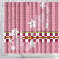 Japanese Asanoha Pattern Shower Curtain Charm Against Evil Spirits - Polynesian Pride