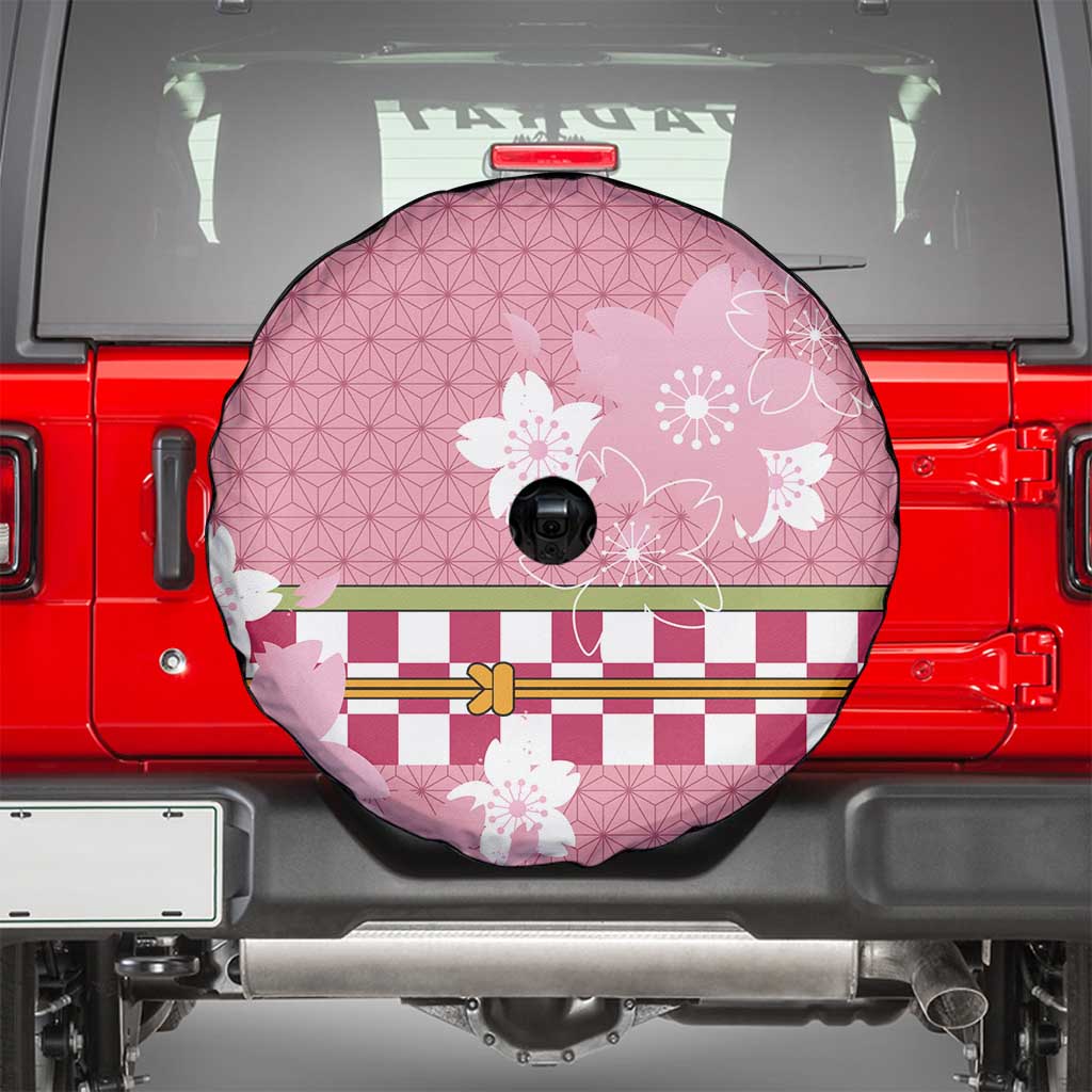 Japanese Asanoha Pattern Spare Tire Cover Charm Against Evil Spirits - Polynesian Pride