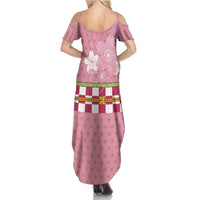 Japanese Asanoha Pattern Summer Maxi Dress Charm Against Evil Spirits LT9 - Polynesian Pride