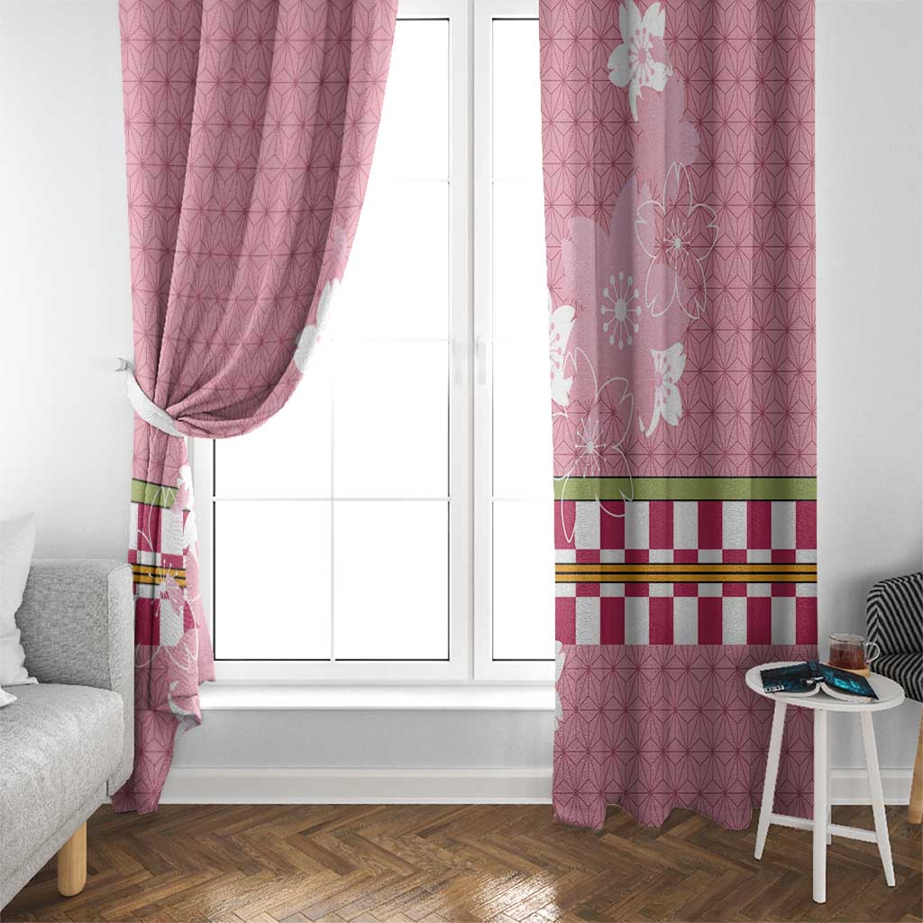 Japanese Asanoha Pattern Window Curtain Charm Against Evil Spirits LT9 - Polynesian Pride