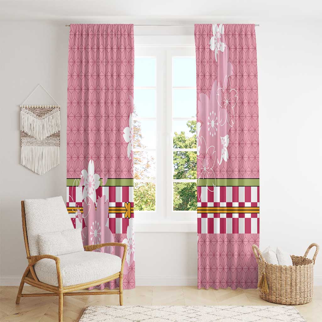 Japanese Asanoha Pattern Window Curtain Charm Against Evil Spirits LT9 - Polynesian Pride