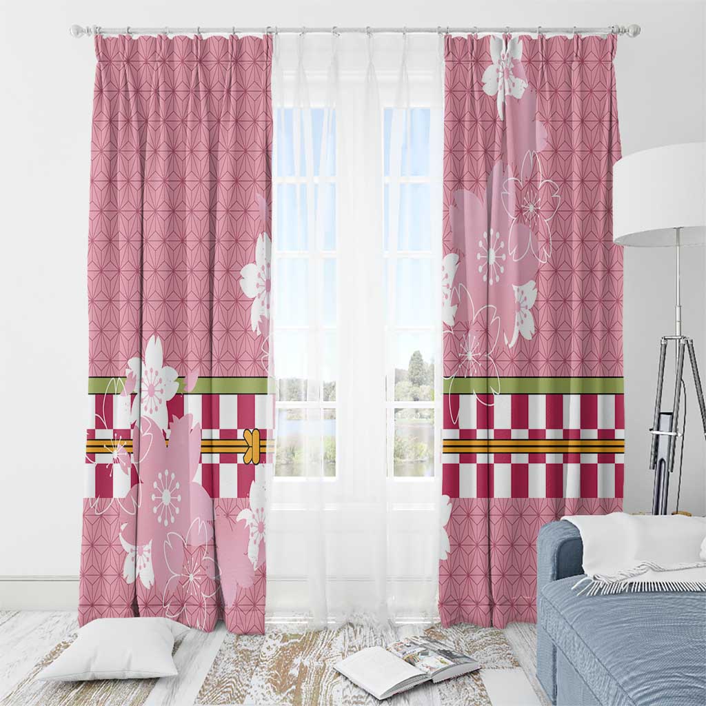 Japanese Asanoha Pattern Window Curtain Charm Against Evil Spirits LT9 - Polynesian Pride