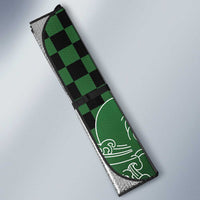 Japanese Asanoha Pattern Auto Sun Shade Water Breathing Slayer Dragon - Polynesian Pride