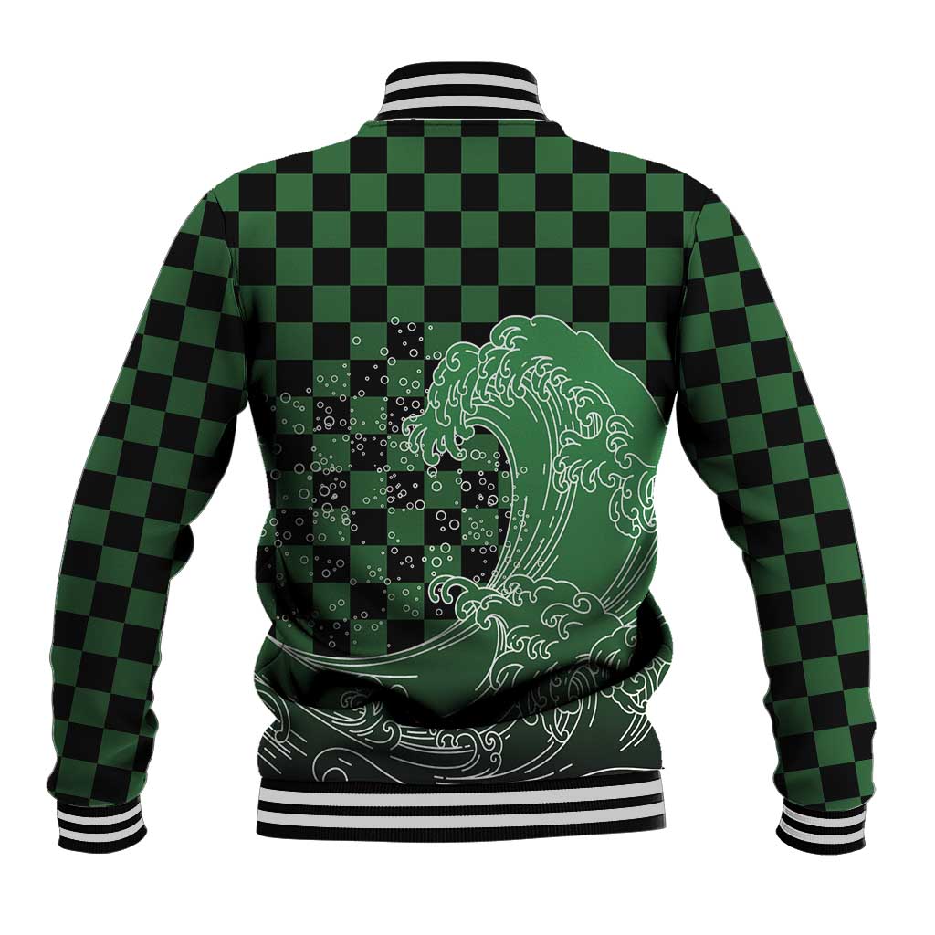 Japanese Asanoha Pattern Baseball Jacket Water Breathing Slayer Dragon LT9 - Polynesian Pride