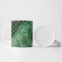 Japanese Asanoha Pattern Ceramic Mug Water Breathing Slayer Dragon - Polynesian Pride