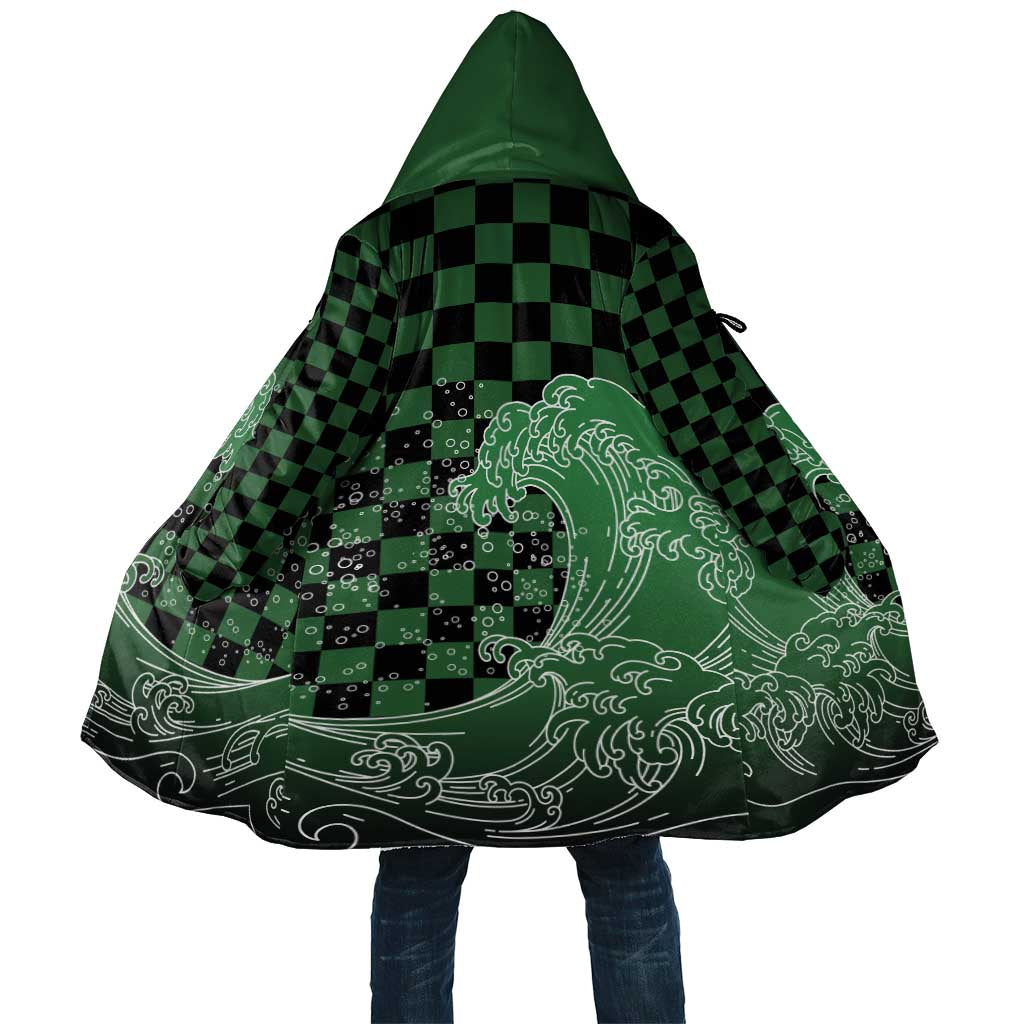 Japanese Asanoha Pattern Cloak Water Breathing Slayer Dragon - Polynesian Pride