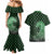 Japanese Asanoha Pattern Couples Matching Mermaid Dress and Hawaiian Shirt Water Breathing Slayer Dragon - Polynesian Pride