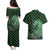 Japanese Asanoha Pattern Couples Matching Puletasi and Hawaiian Shirt Water Breathing Slayer Dragon - Polynesian Pride