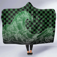 Japanese Asanoha Pattern Hooded Blanket Water Breathing Slayer Dragon - Polynesian Pride