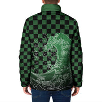 Japanese Asanoha Pattern Padded Jacket Water Breathing Slayer Dragon LT9 - Polynesian Pride