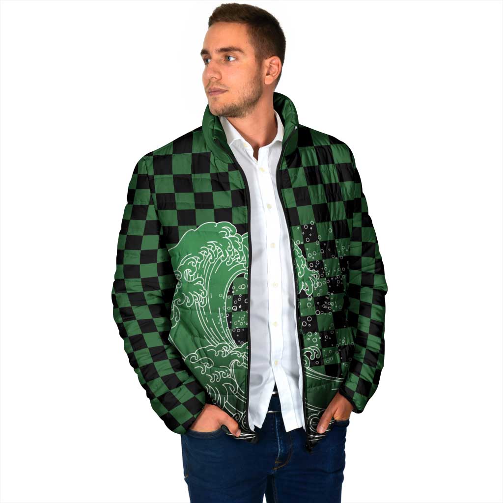 Japanese Asanoha Pattern Padded Jacket Water Breathing Slayer Dragon LT9 - Polynesian Pride
