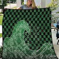 Japanese Asanoha Pattern Quilt Water Breathing Slayer Dragon LT9 Green - Polynesian Pride