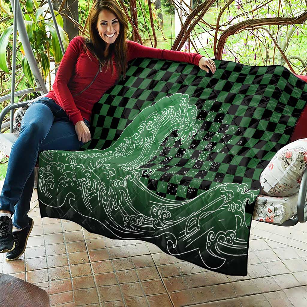 Japanese Asanoha Pattern Quilt Water Breathing Slayer Dragon LT9 - Polynesian Pride
