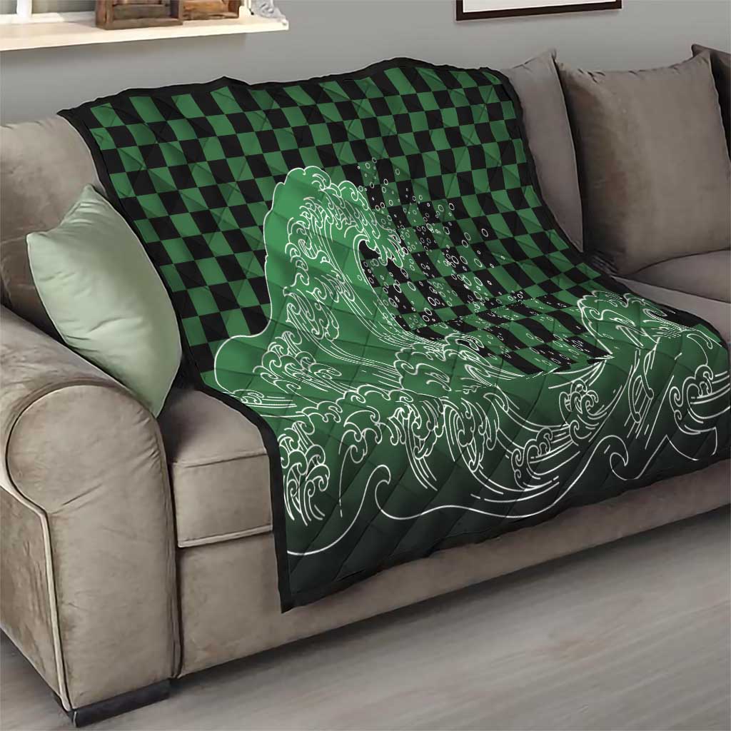 Japanese Asanoha Pattern Quilt Water Breathing Slayer Dragon LT9 - Polynesian Pride