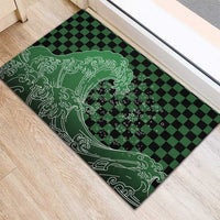 Japanese Asanoha Pattern Rubber Doormat Water Breathing Slayer Dragon LT9 - Polynesian Pride