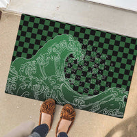 Japanese Asanoha Pattern Rubber Doormat Water Breathing Slayer Dragon LT9 - Polynesian Pride