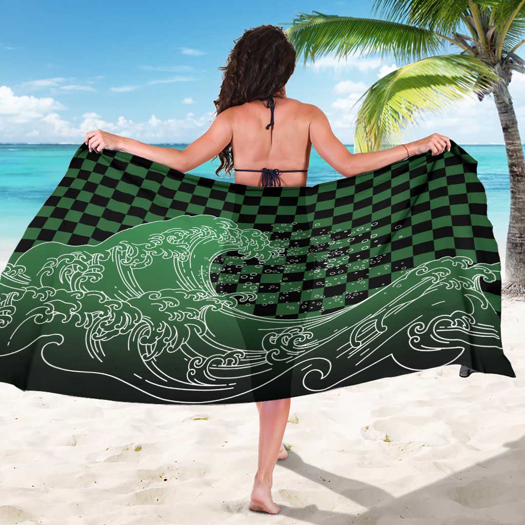 Japanese Asanoha Pattern Sarong Water Breathing Slayer Dragon LT9 - Polynesian Pride