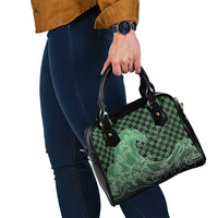 Japanese Asanoha Pattern Shoulder Handbag Water Breathing Slayer Dragon LT9 - Polynesian Pride