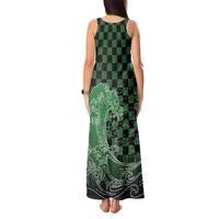 Japanese Asanoha Pattern Tank Maxi Dress Water Breathing Slayer Dragon LT9 - Polynesian Pride