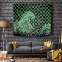 Japanese Asanoha Pattern Tapestry Water Breathing Slayer Dragon LT9 Green - Polynesian Pride