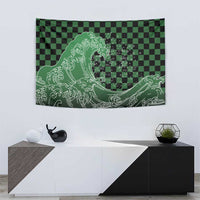 Japanese Asanoha Pattern Tapestry Water Breathing Slayer Dragon LT9 - Polynesian Pride