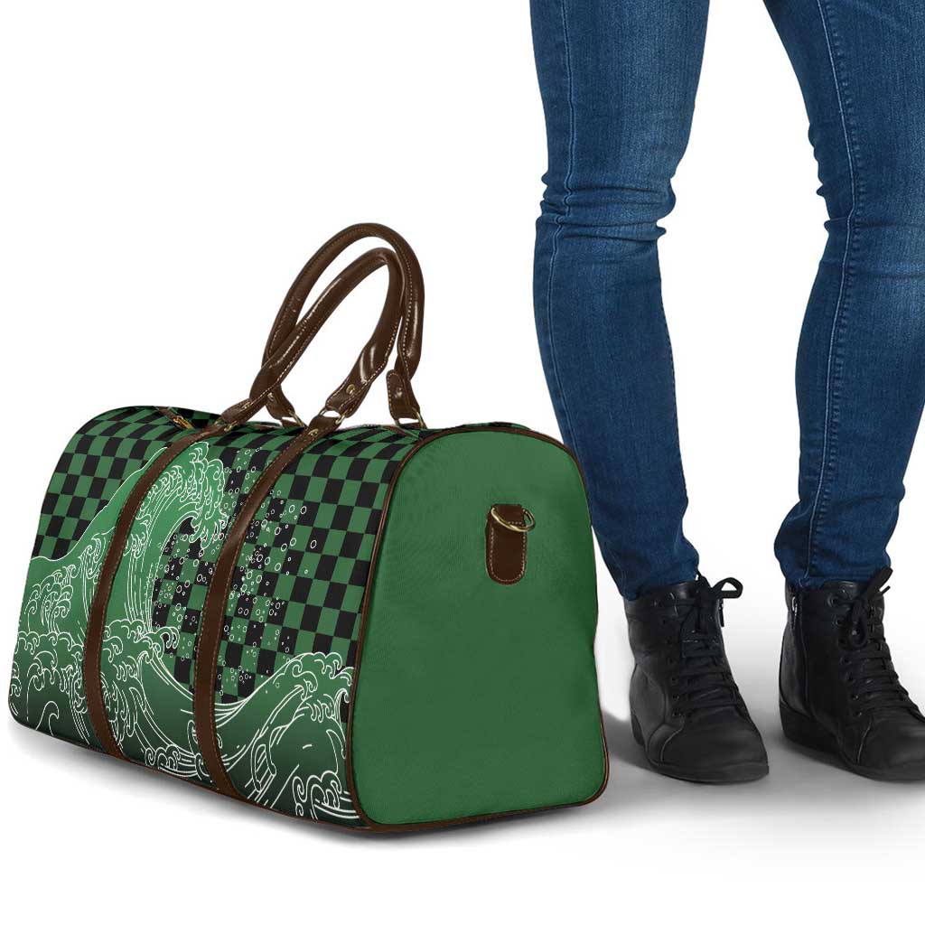 Japanese Asanoha Pattern Travel Bag Water Breathing Slayer Dragon - Polynesian Pride