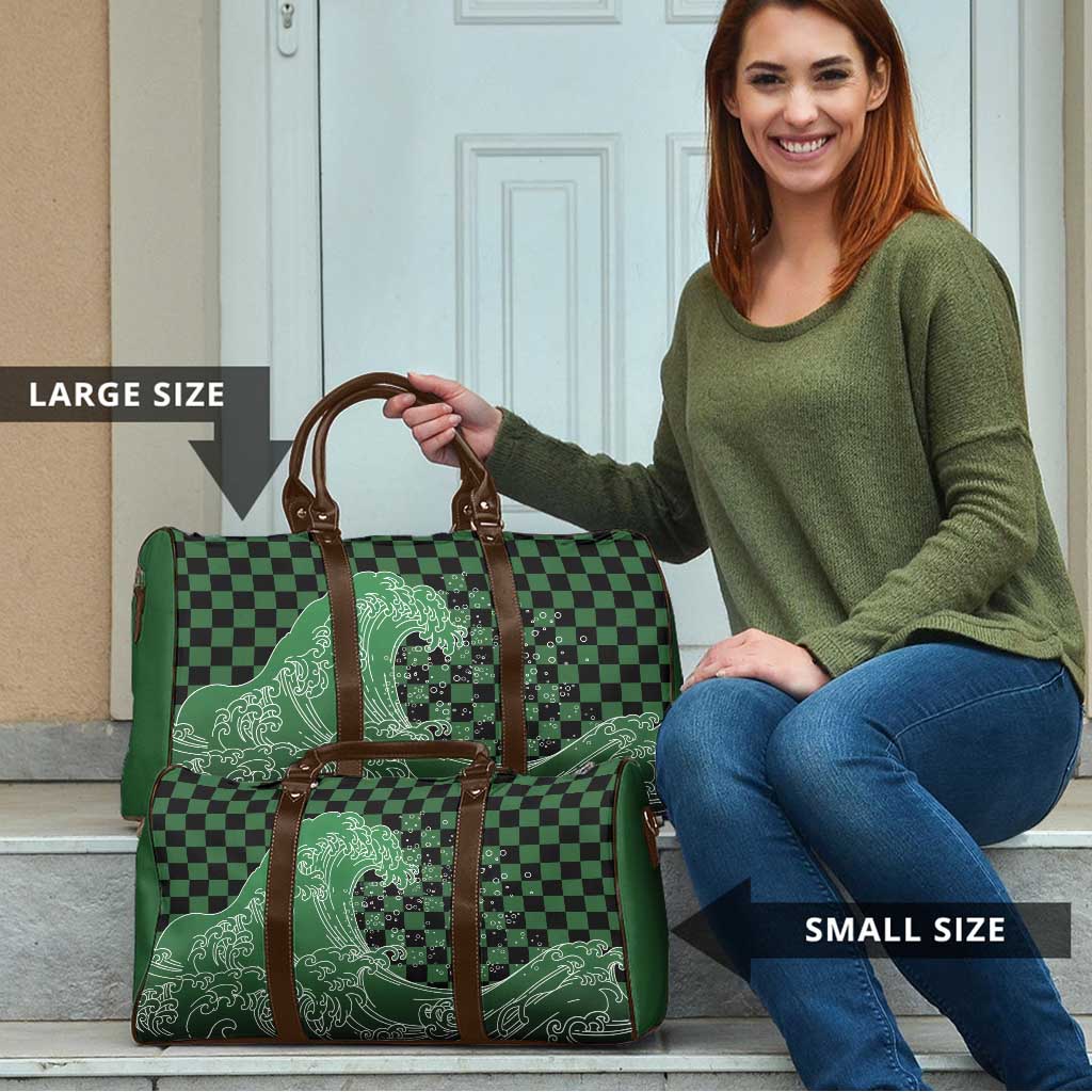 Japanese Asanoha Pattern Travel Bag Water Breathing Slayer Dragon - Polynesian Pride