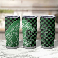 Japanese Asanoha Pattern Tumbler Cup Water Breathing Slayer Dragon - Polynesian Pride