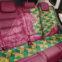 Japanese Bishamon-Kikkou Pattern Back Car Seat Cover Water Pillar Silent River Flow LT9 - Polynesian Pride
