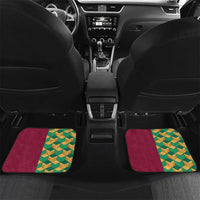 Japanese Bishamon-Kikkou Pattern Car Mats Water Pillar Silent River Flow LT9 Set 2pcs - Back Burgundy - Polynesian Pride