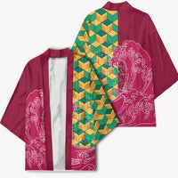 Japanese Bishamon-Kikkou Pattern Kimono Water Pillar Silent River Flow LT9 - Polynesian Pride