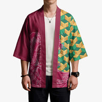 Japanese Bishamon-Kikkou Pattern Kimono Water Pillar Silent River Flow LT9 - Polynesian Pride