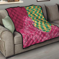 Japanese Bishamon-Kikkou Pattern Quilt Water Pillar Silent River Flow LT9 - Polynesian Pride