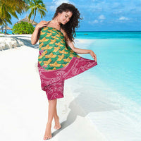 Japanese Bishamon-Kikkou Pattern Sarong Water Pillar Silent River Flow LT9 - Polynesian Pride