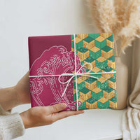 Japanese Bishamon-Kikkou Pattern Wrapping Paper Water Pillar Silent River Flow LT9 - Polynesian Pride