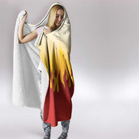 Japanese Kaen Pattern Hooded Blanket Flame Pillar Blazing Lion Heart - Polynesian Pride