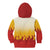 Japanese Kaen Pattern Kid Hoodie Flame Pillar Blazing Lion Heart - Polynesian Pride
