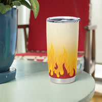 Japanese Kaen Pattern Tumbler Cup Flame Pillar Blazing Lion Heart - Polynesian Pride