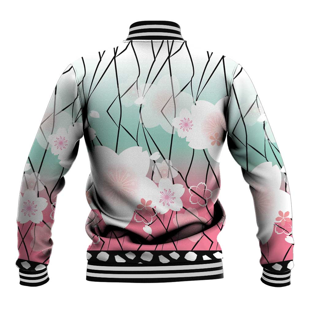 Japanese Kocho Pattern Baseball Jacket Insect Pillar Butterfly Flower Fairy LT9 - Polynesian Pride